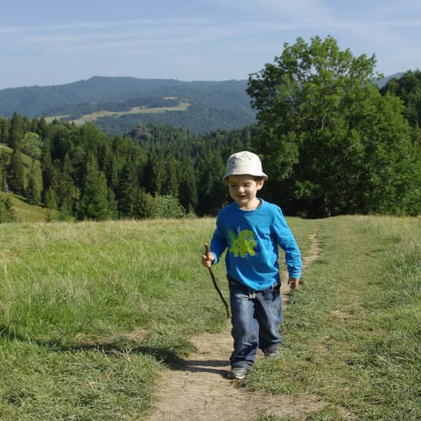 Easy trails in Pieniny Mountains for children