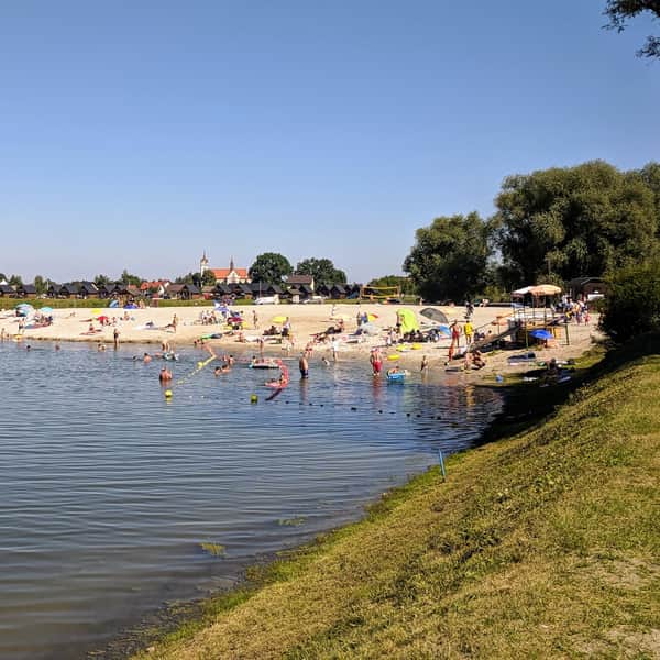 Bobrowe Reservoir in Niepolomice - beach, swimming area, fishing spot