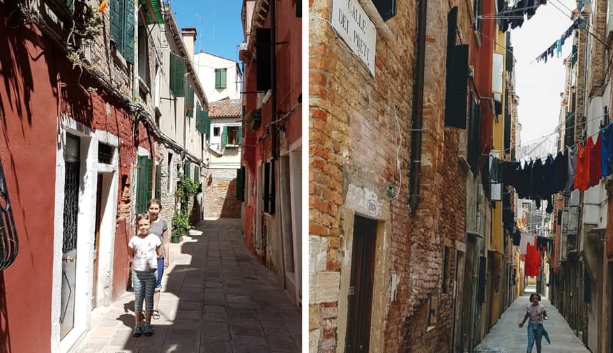 Kameralne uliczki w Wenecji