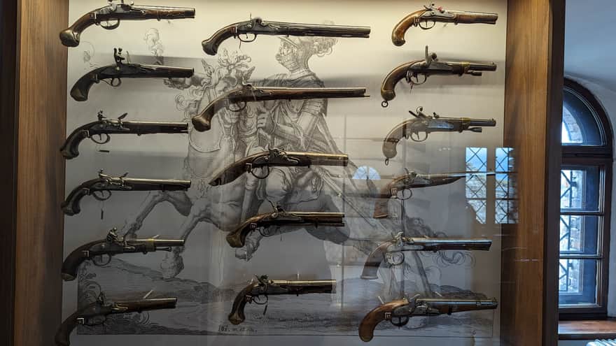 Zamek w Będzinie - kolekcja broni palnej