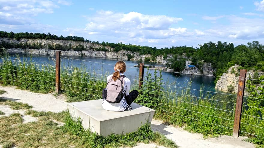 Scenic route around Zakrzówek quarry