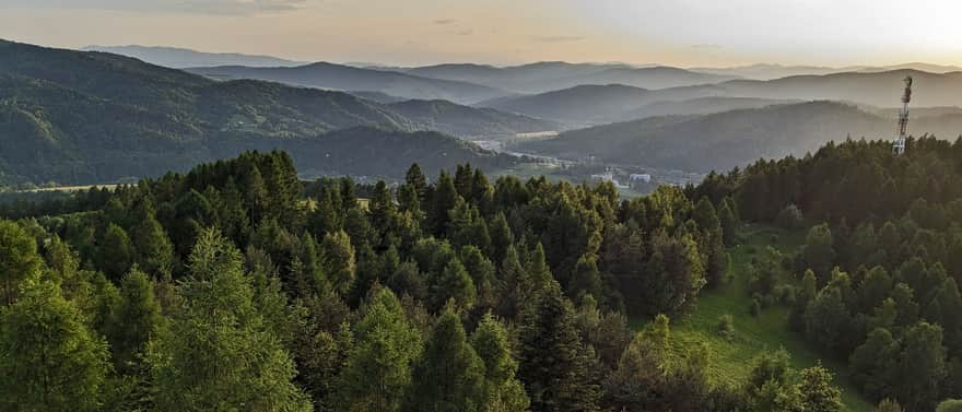 Poprad Valley from the tower on Malnik in Muszyna