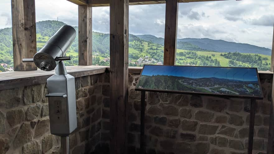 Viewing Terrace in the Castle Tower in Muszyna