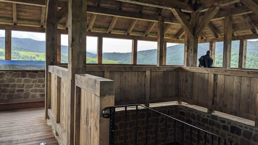 Viewing Terrace in the Castle Tower in Muszyna