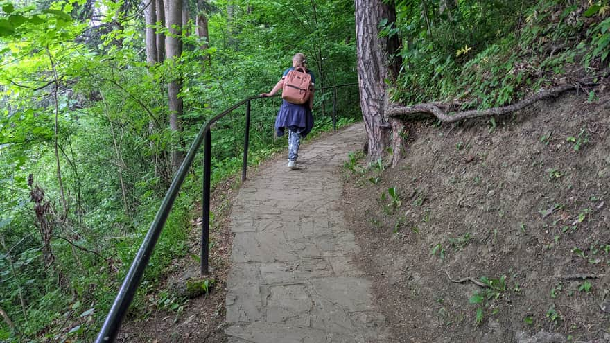 Path to Muszyna Castle from Zazamcze Street