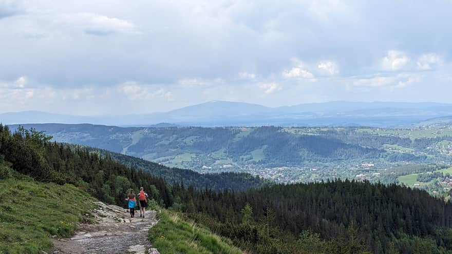 Blue trail to Hala Gąsienicowa - view towards Babia Góra