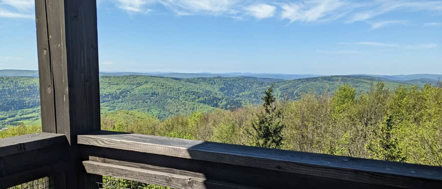 View from the tower on Cergowa to the southwest