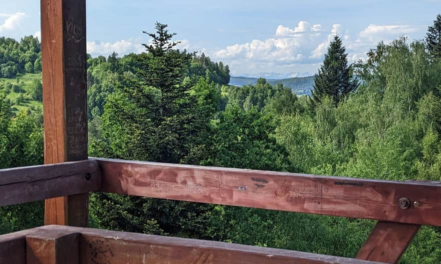 View from the observation tower on Polczakówka towards the Tatras