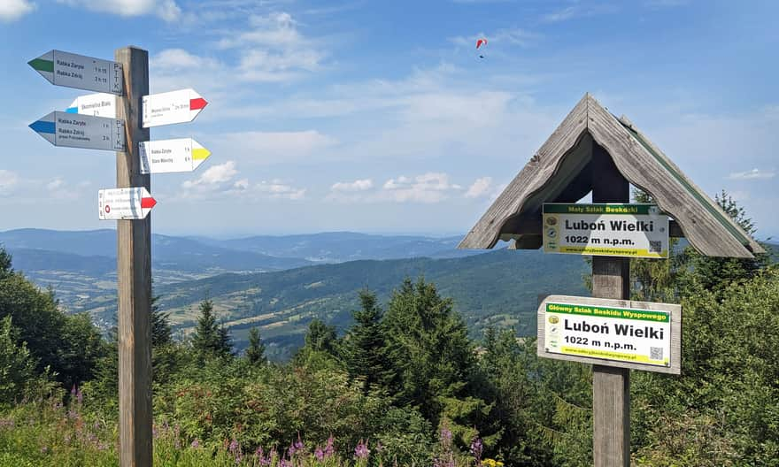 Luboń Wielki, 1022 meters above sea level