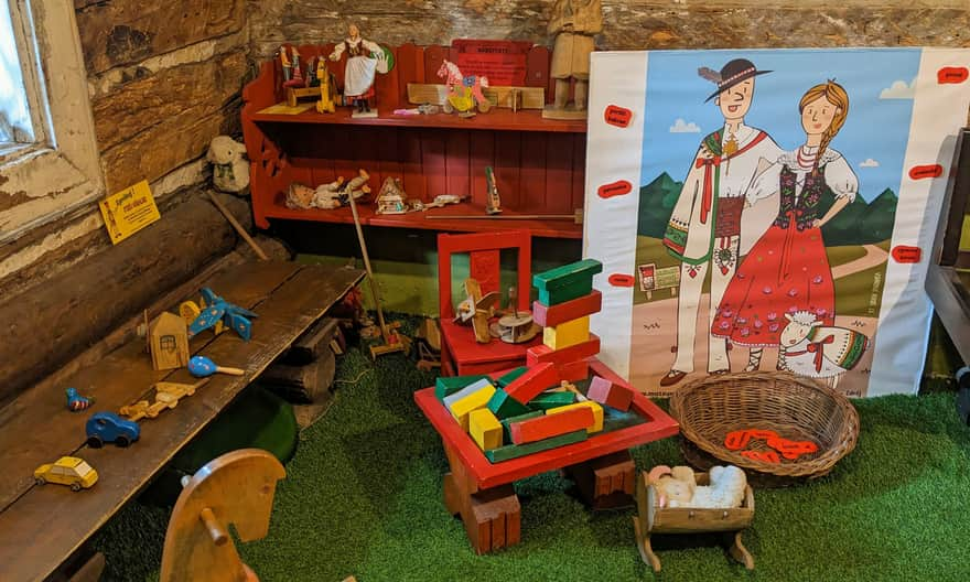 Toy corner in the Museum of Highlanders and Robbers in Rabka-Zdrój