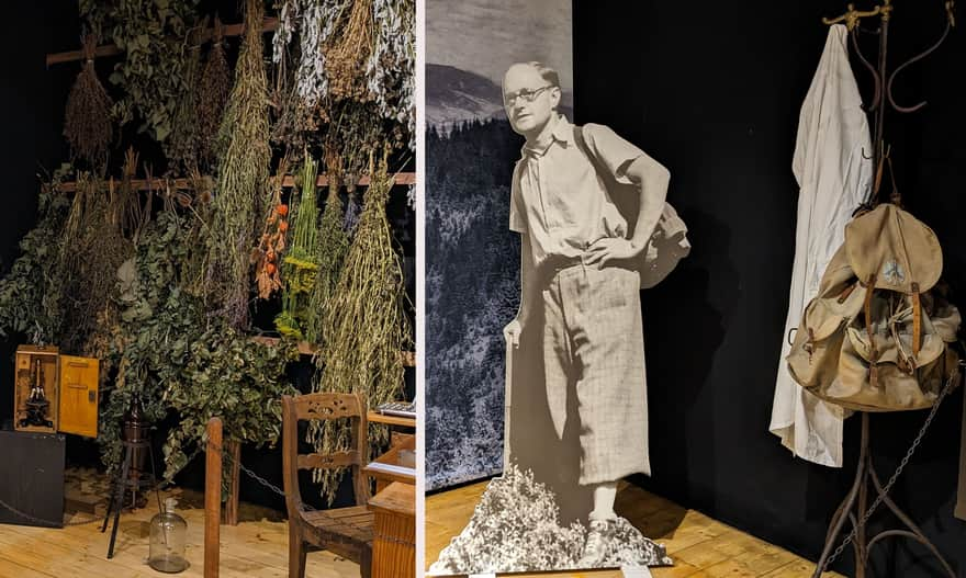 Mgr Stanisław Miętus in the W. Orkan Museum in Rabka-Zdrój: pharmacist, herbalist... and tourist!